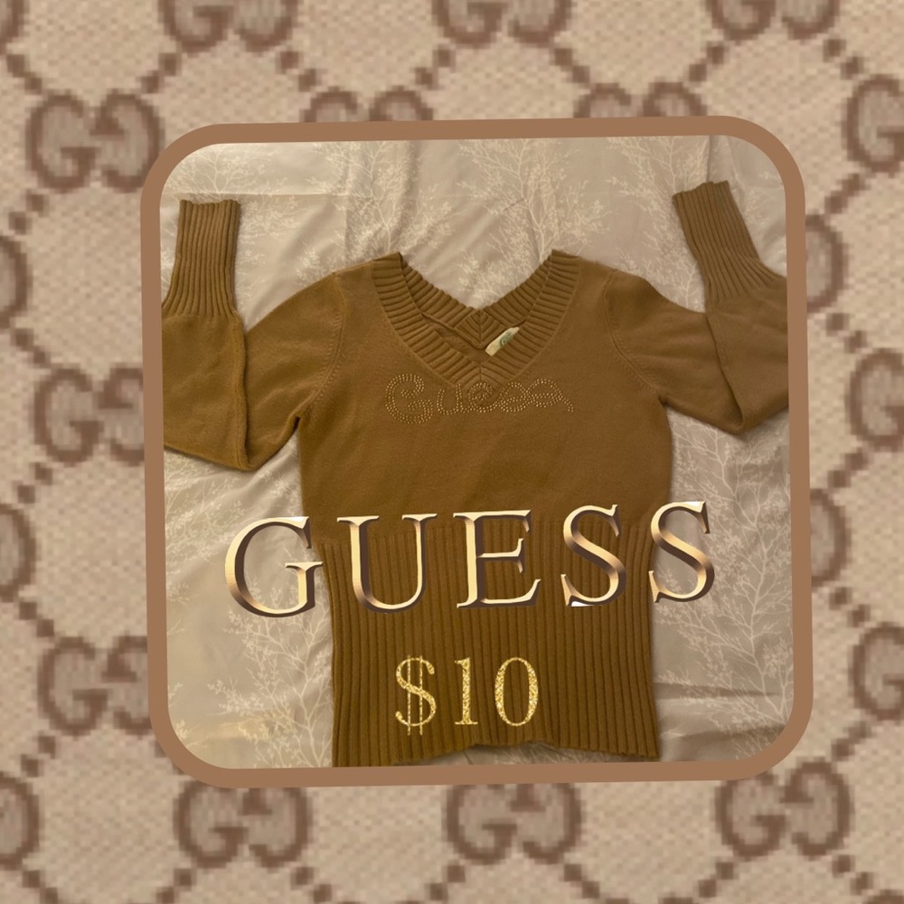🧥🧥Tanish Brown GUESS sweater🧥🧥